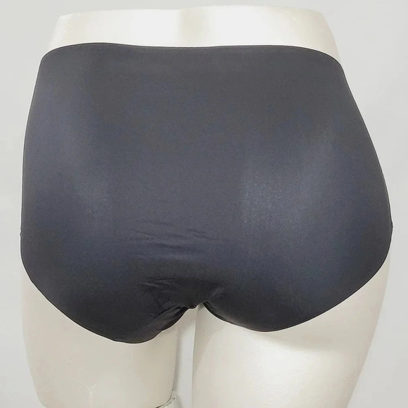 4X Ava & Viv High Waist Bonded Briefs with Lace Ebony Black NWT - Picture 3 of 7